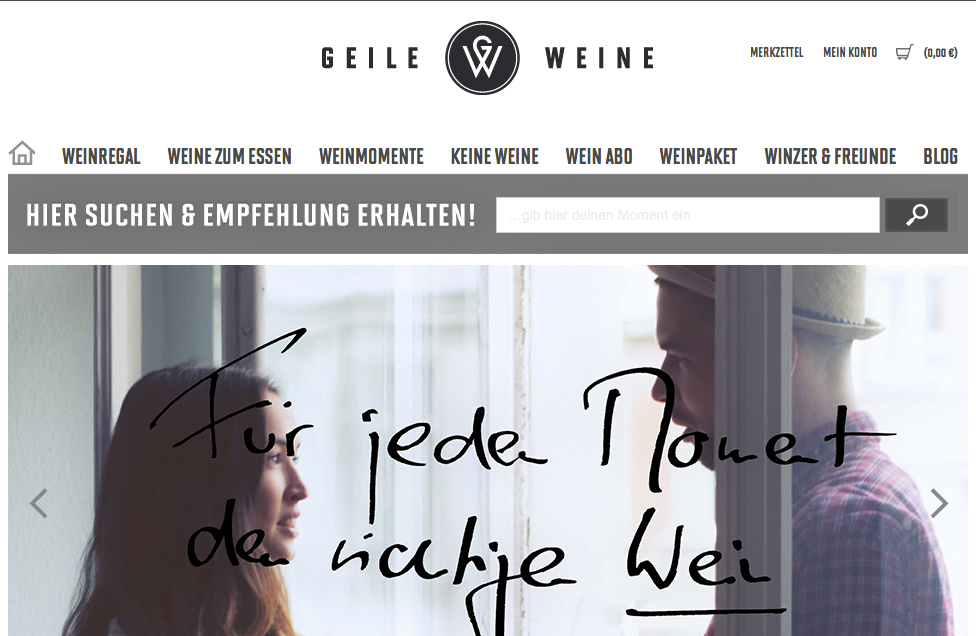 Wein-erlei: Neuer Online-Weinhändler: geileweine.de – Für jeden Moment …