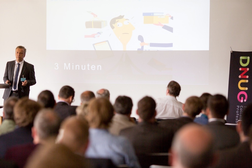 IBM Collaboration "Chef" Deutschland Thomas Zeizel eröffnet mit die 42. DNUG Konferenz in Dortmund.