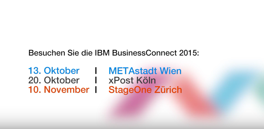 Wunderliche Talente, nicht mehr abgelenkte Mitarbeiter und von Äpfel statt Birnen – Video zur IBM BusinessConnect 2015 in Köln