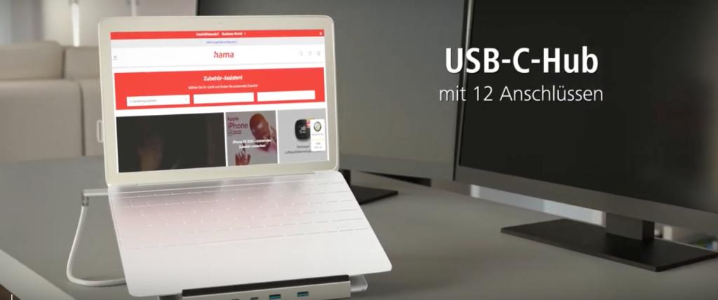 Neu im HomeOffice: USB-C-Docking-Station von hama